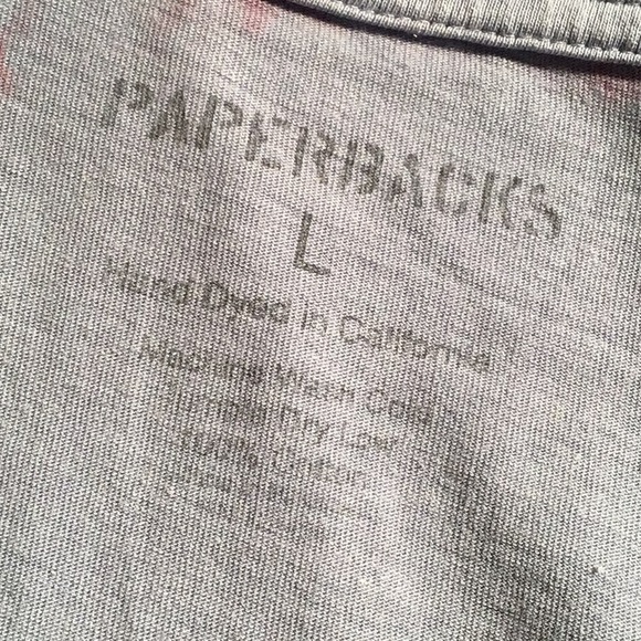 Paperbacks t-shirt cotton purple tie-dye L - Picture 3 of 3